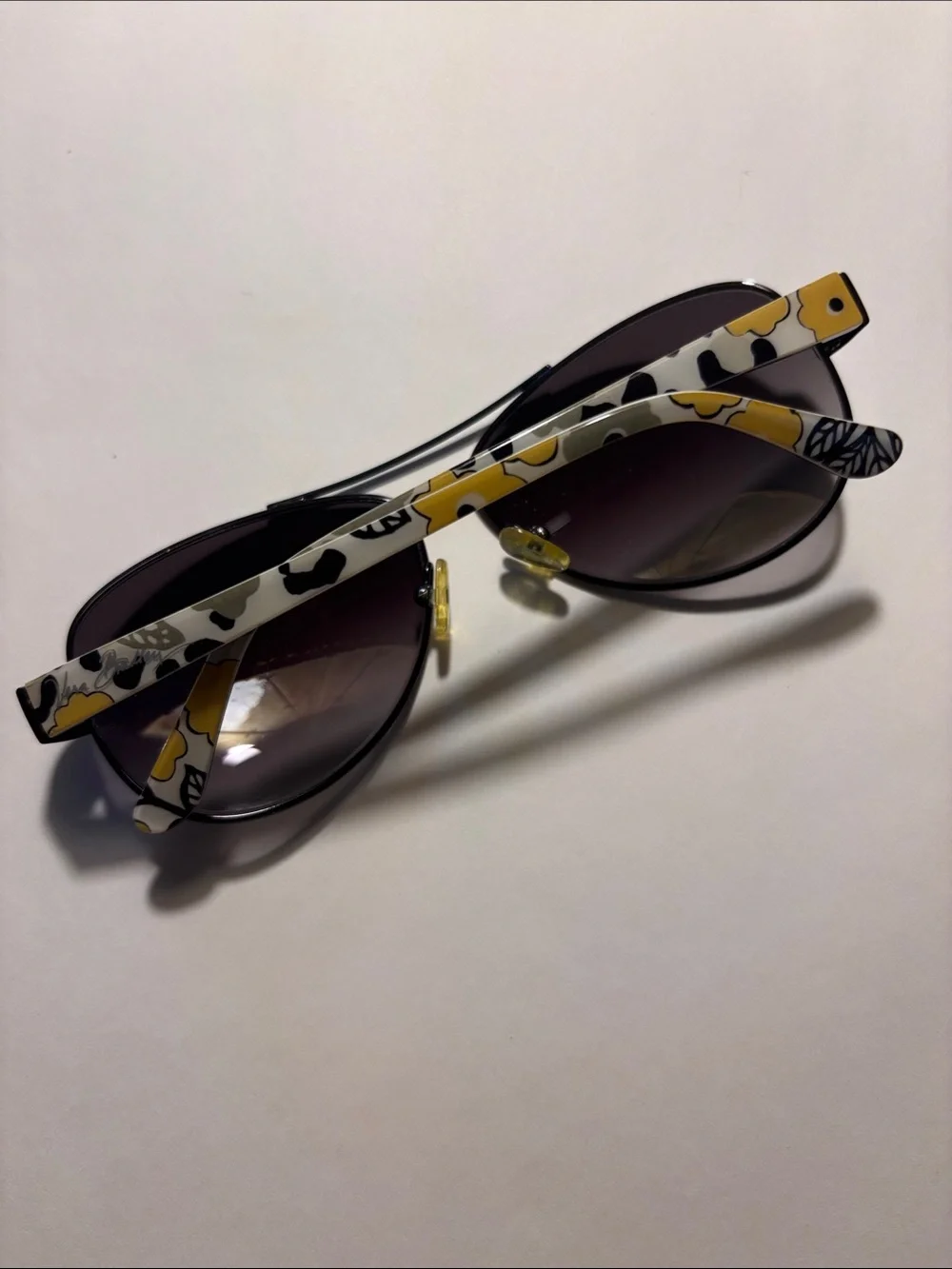 Vera Bradley Aviator-Style Black Sunglasses with Polarized Lenses